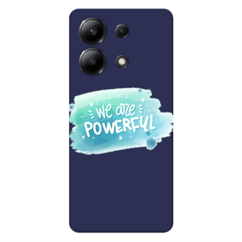 Xiaomi Redmi Note 13 4G We are Powerful Dark blue Colored Silicone TPU Θήκη