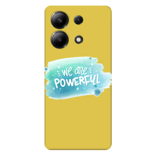 Xiaomi Redmi Note 13 4G We are Powerful Yellow Colored Silicone TPU Θήκη