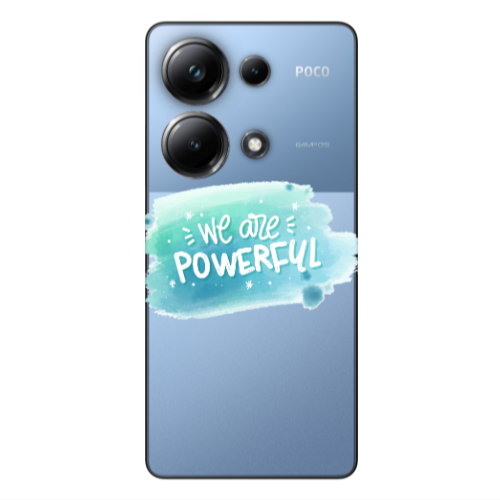 Xiaomi Poco M6 Pro 4G We are Powerful Transparent Silicone TPU Θήκη