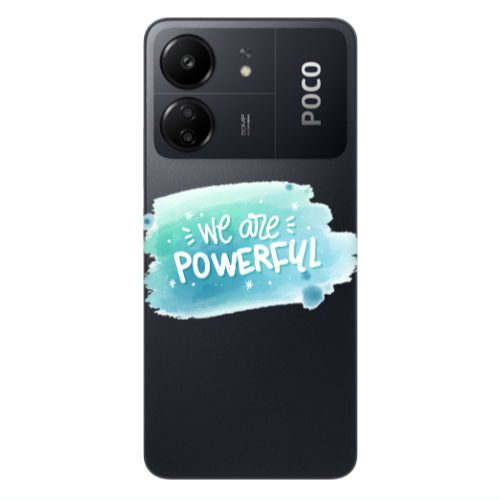 Xiaomi Poco C65 We are Powerful Transparent Silicone TPU Θήκη