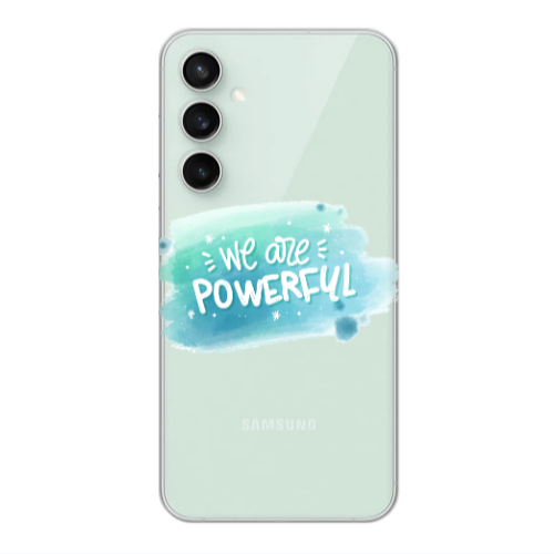 Samsung S24 We are Powerful Transparent Silicone TPU Θήκη