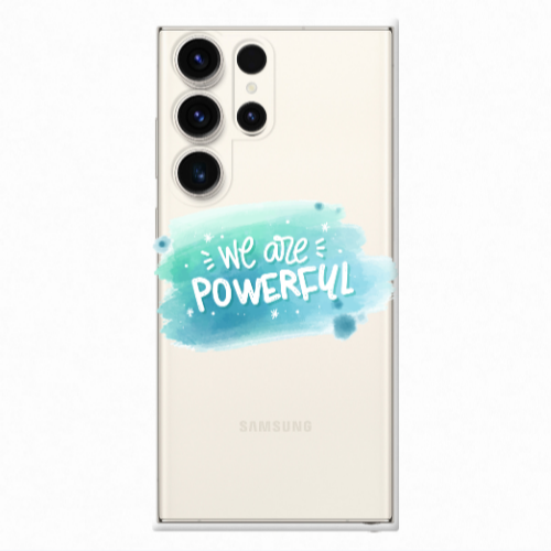 Samsung S24 Ultra We are Powerful Transparent Silicone TPU Θήκη