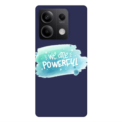 Xiaomi Redmi Note 13Pro 5G We are Powerful Dark blue Colored Silicone TPU Θήκη