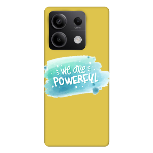 Xiaomi Redmi Note 13Pro 5G We are Powerful Yellow Colored Silicone TPU Θήκη