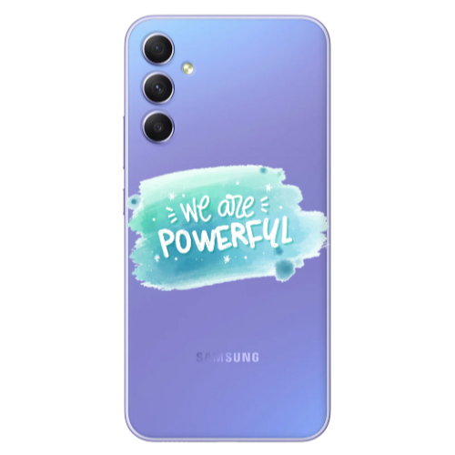 Samsung A16 We are Powerful Transparent Silicone TPU Θήκη