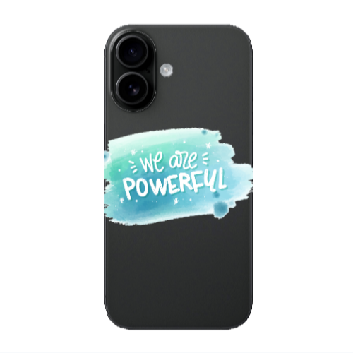 Apple Iphone 16 We are Powerful Transparent Silicone TPU Θήκη