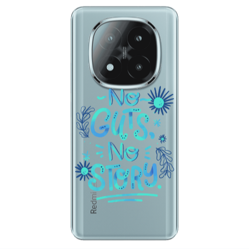 Xiaomi Redmi Note 14 Pro + 5g No guts no story Transparent Silicone TPU Θήκη