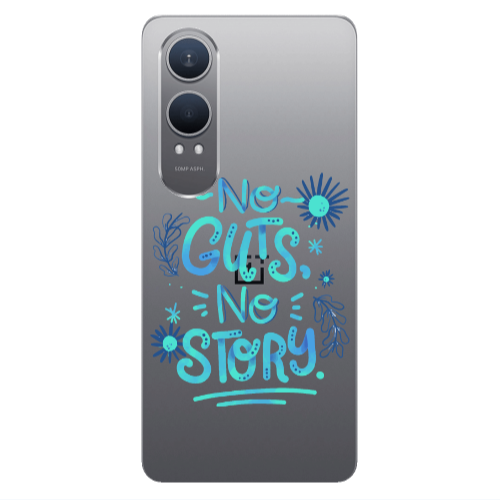 Oneplus Nord Ce 4 lite No guts no story Transparent Silicone TPU Θήκη