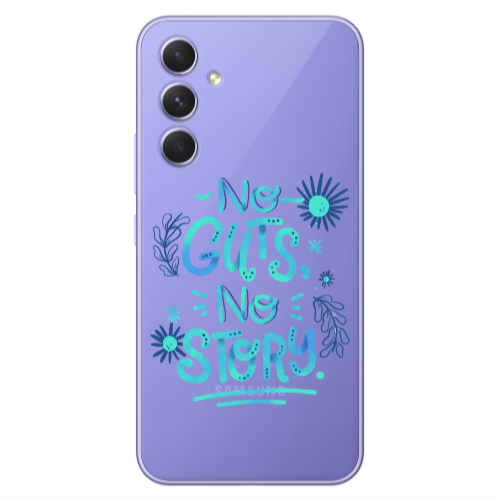 Samsung A36 No guts no story Transparent Silicone TPU Θήκη