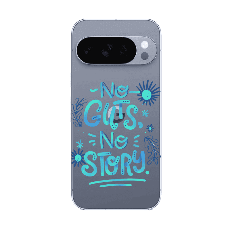 Google Pixel 10 Pro No guts no story Transparent Silicone TPU Θήκη