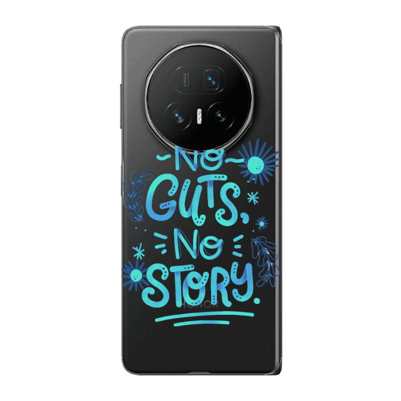 Honor Magic V5 No guts no story Transparent Silicone TPU Θήκη