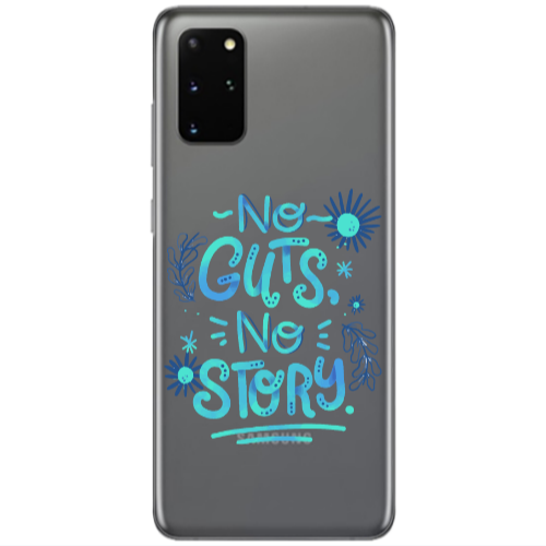 Samsung S20 Plus No guts no story Transparent Silicone TPU Θήκη