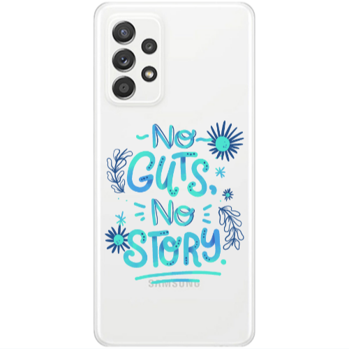 Samsung A53 No guts no story Transparent Silicone TPU Θήκη