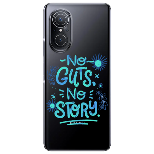 Huawei Nova 9 SE No guts no story Transparent Silicone TPU Θήκη