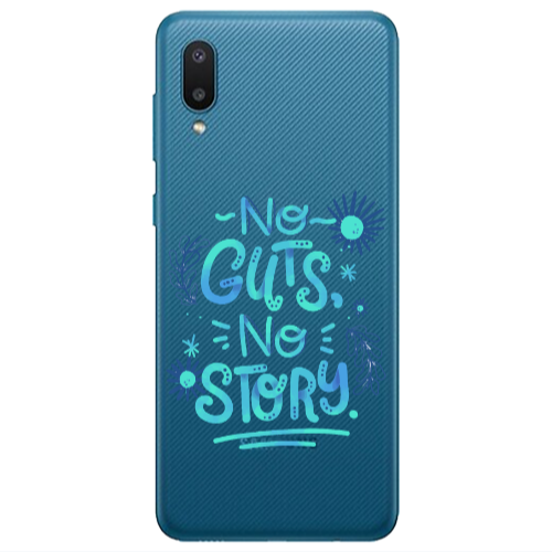 Samsung A02 No guts no story Transparent Silicone TPU Θήκη