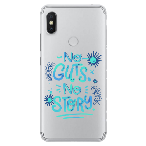 Xiaomi Redmi S2 No guts no story Transparent Silicone TPU Θήκη