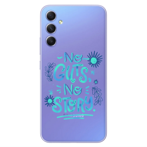 Samsung A34 No guts no story Transparent Silicone TPU Θήκη