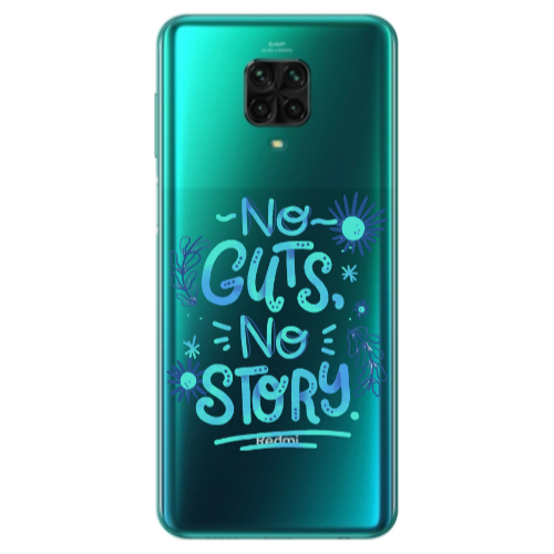 Xiaomi Redmi Note 9S No guts no story Transparent Silicone TPU Θήκη