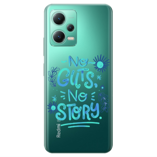 Xiaomi Redmi Note 12 Pro 5G No guts no story Transparent Silicone TPU Θήκη