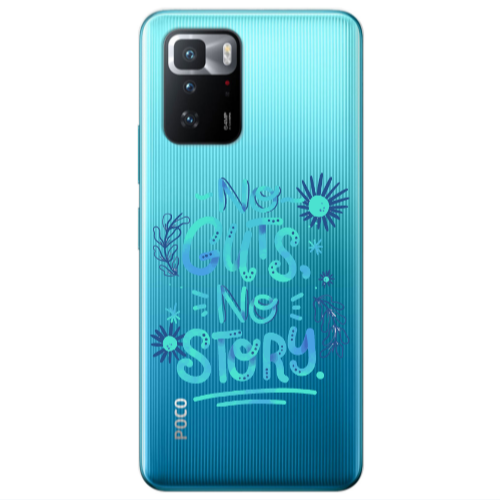 Xiaomi Poco X3 GT No guts no story Transparent Silicone TPU Θήκη