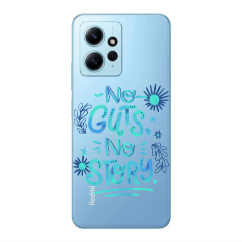 Xiaomi Redmi Note 12 4G No guts no story Transparent Silicone TPU Θήκη
