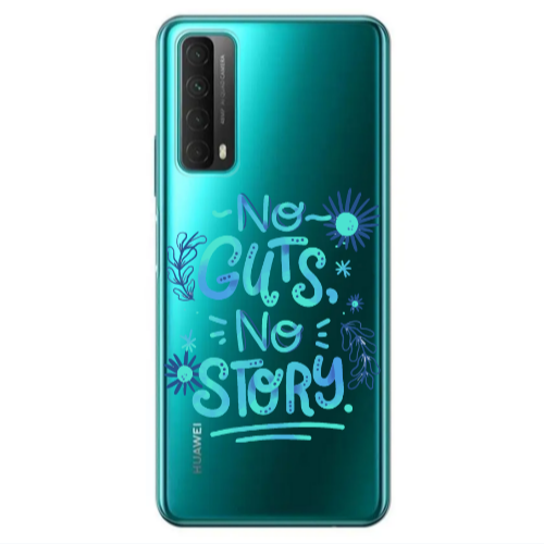Huawei P Smart 2021 No guts no story Transparent Silicone TPU Θήκη