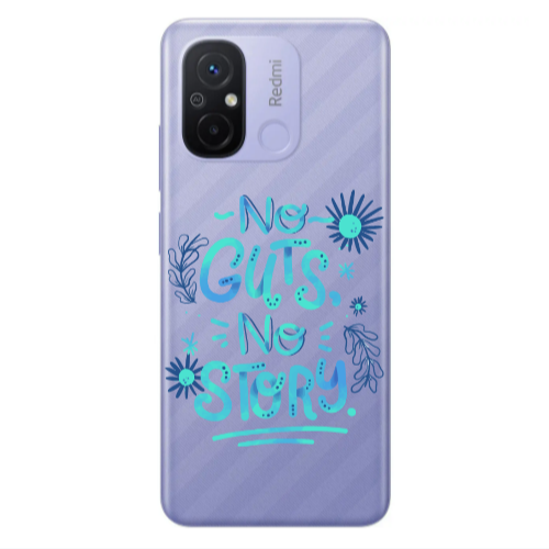 Xiaomi Redmi 12C No guts no story Transparent Silicone TPU Θήκη