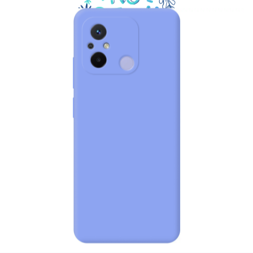 Xiaomi Redmi 12C No guts no story Light Purple Colored Silicone TPU Θήκη