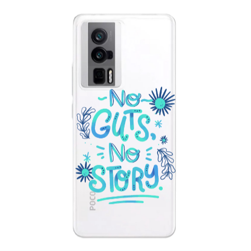 Xiaomi Poco F5 Pro No guts no story Transparent Silicone TPU Θήκη