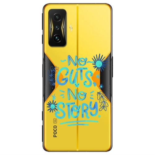 Xiaomi Poco F4 Gt No guts no story Transparent Silicone TPU Θήκη