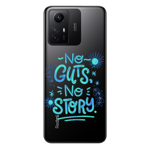 Xiaomi Redmi Note 12s No guts no story Transparent Silicone TPU Θήκη