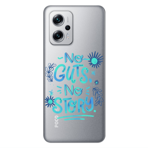 Xiaomi Poco X4 GT No guts no story Transparent Silicone TPU Θήκη
