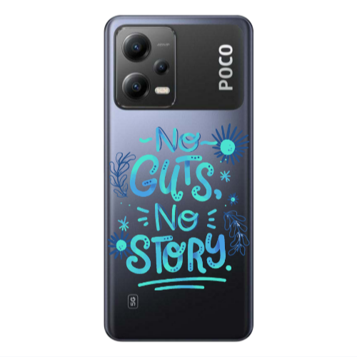 Xiaomi Poco X5 No guts no story Transparent Silicone TPU Θήκη