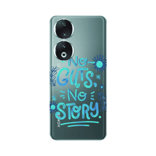 Honor 90 5G No guts no story Transparent Silicone TPU Θήκη