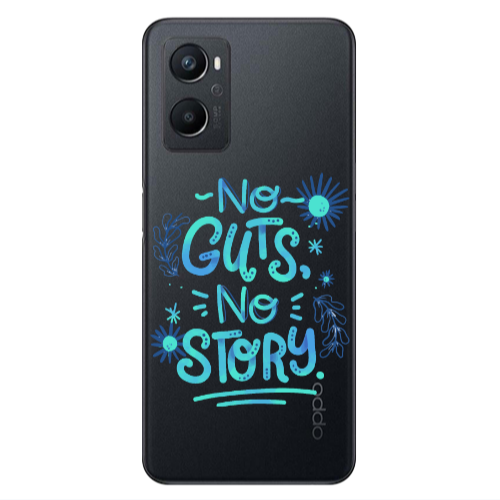 Oppo A 96 No guts no story Transparent Silicone TPU Θήκη