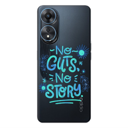 Oppo A 98 No guts no story Transparent Silicone TPU Θήκη