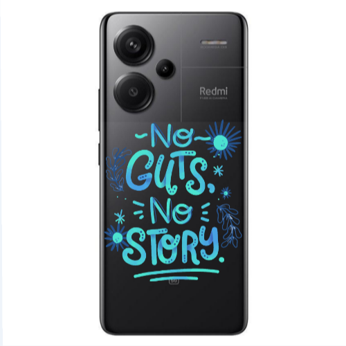 Xiaomi Redmi Note 13 Pro+ 5G  No guts no story Transparent Silicone TPU Θήκη