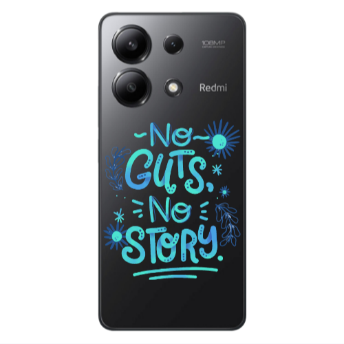 Xiaomi Redmi Note 13 4G No guts no story Transparent Silicone TPU Θήκη