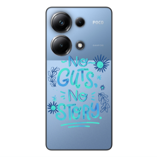 Xiaomi Poco M6 Pro 4G No guts no story Transparent Silicone TPU Θήκη