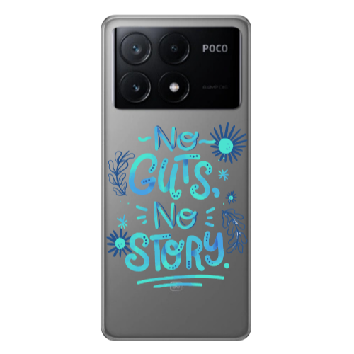 Xiaomi Poco X6Pro 5G No guts no story Transparent Silicone TPU Θήκη