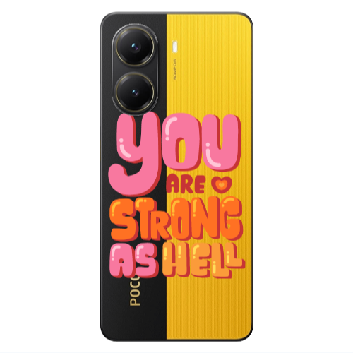 Xiaomi Poco X7 Pro You are Love Strong Transparent Silicone TPU Θήκη