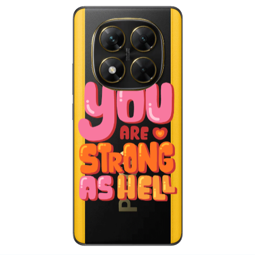 Xiaomi Poco X7 You are Love Strong Transparent Silicone TPU Θήκη