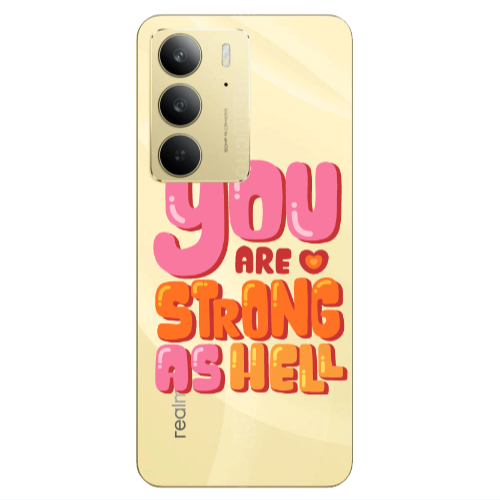 Realme C 75 You are Love Strong Transparent Silicone TPU Θήκη