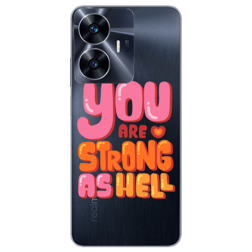 Realme Note 50 You are Love Strong Transparent Silicone TPU Θήκη