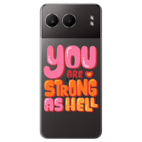 Oneplus Nord 4 You are Love Strong Transparent Silicone TPU Θήκη
