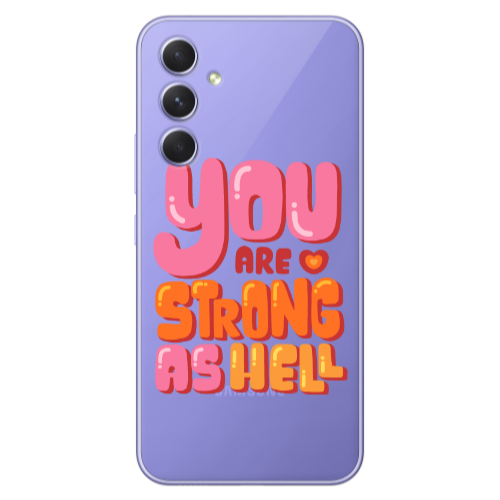 Samsung A56 You are Love Strong Transparent Silicone TPU Θήκη