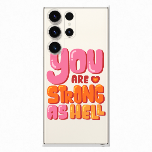 Samsung S25 Ultra You are Love Strong Transparent Silicone TPU Θήκη