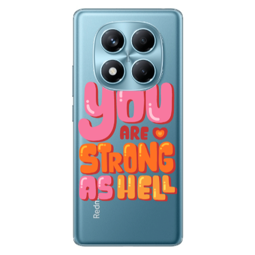 Xiaomi Redmi Note 14 Pro You are Love Strong Transparent Silicone TPU Θήκη