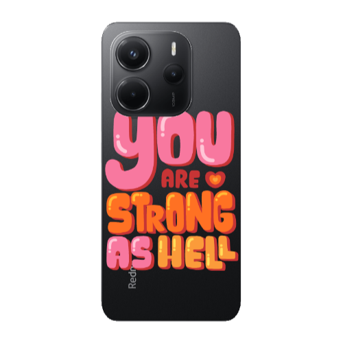 Xiaomi Redmi Note 14 You are Love Strong Transparent Silicone TPU Θήκη