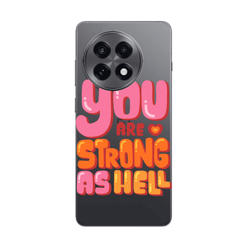 Oneplus 13 5G You are Love Strong Transparent Silicone TPU Θήκη